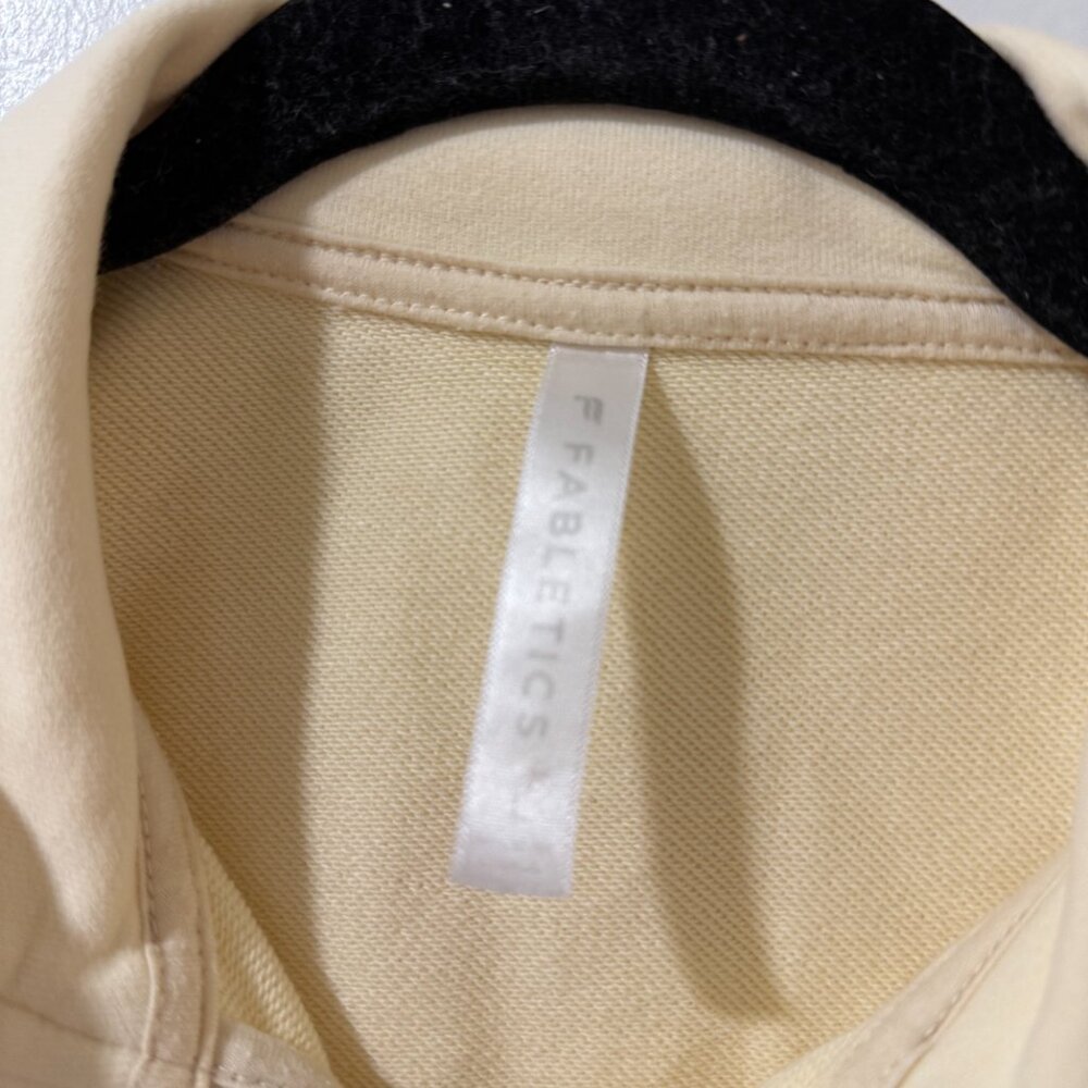 Fabletics Cream Half-Zip Pullover Sweatshirt Size… - image 8